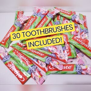 30 Colgate Kids Toothbrush Manual Soft Bristles Oral Dental Tool Gifts